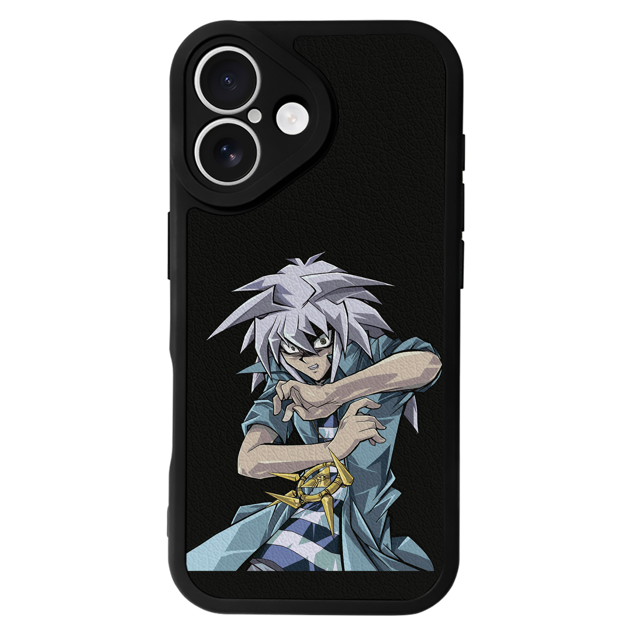 （画像用） 遊☆戯☆王 Yu-Gi-Oh! 【iPhone 16シリーズ対応】シリコンスマホケース（レザー調） 材質：シリコン